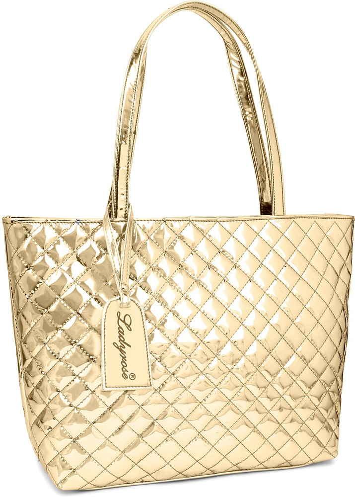 D.J.S Women Gold Hand held Bag
