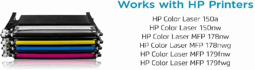 116A Black Toner Cartridges for HP Color Laserjet Pro 150A 150nw 178nw  178nwg 179fnw 179fwg Printer Toner (1 Pack)