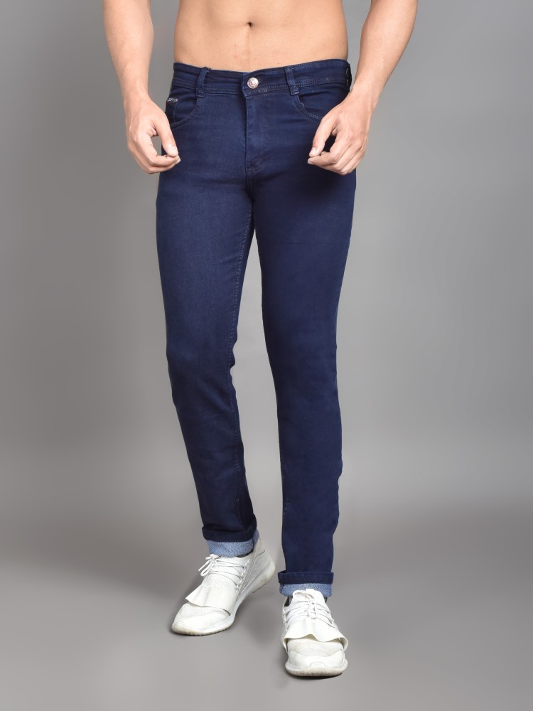 Black Horse Slim Men Dark Blue Jeans