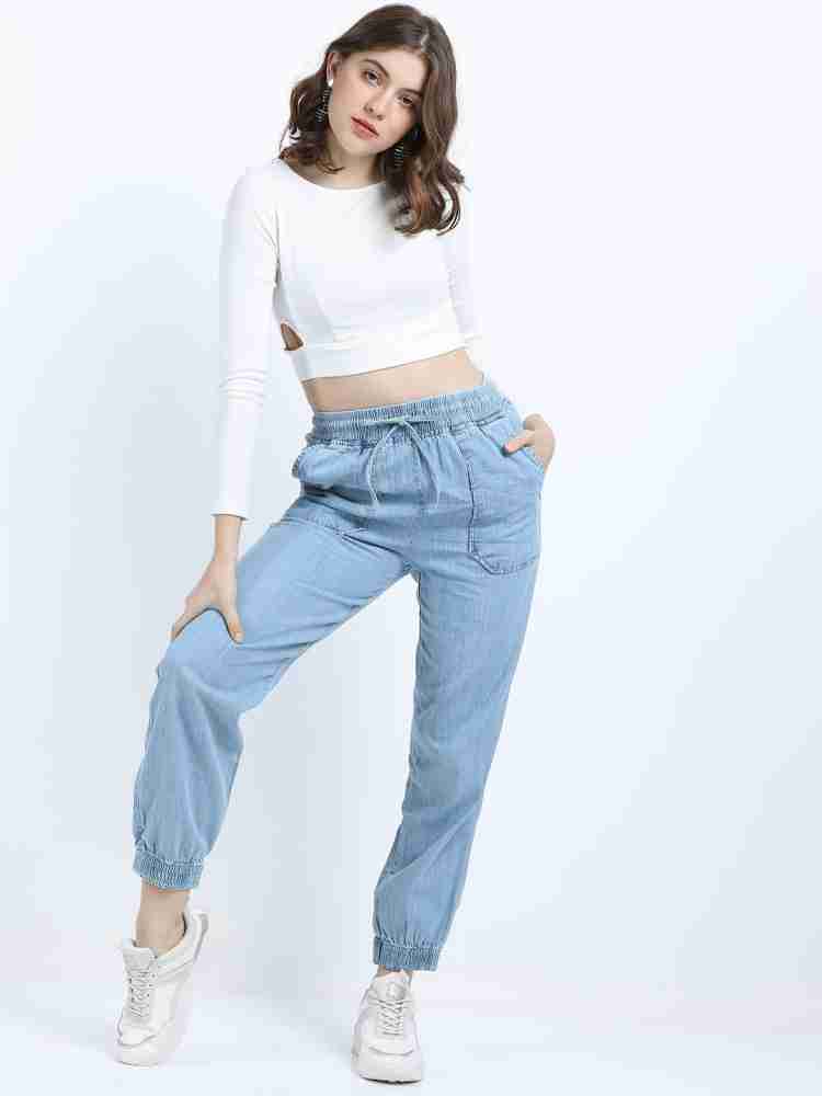 Buy Tokyo Talkies Light Blue Jogger Jeans for Women Online at Rs.752 - Ketch