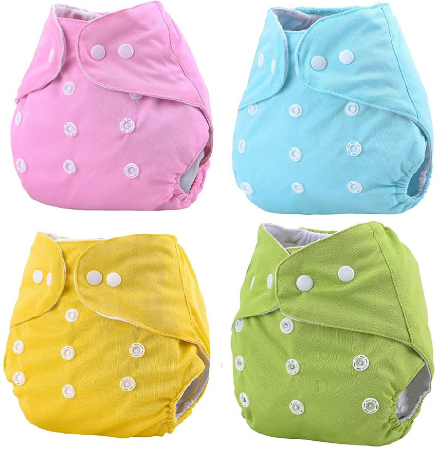 Morganretail BABY REUSABLE DIAPERS PACK OF 4 DIAPERS WITHOUT