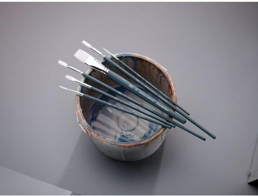 Pennelli Winsor & Newton Foundation 6 Per Olio - Set Con Punte Diverse, Alta Qualità - Foto 9