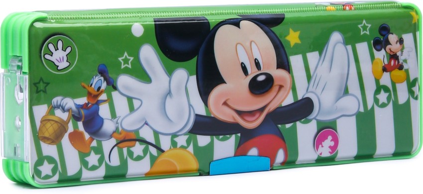 IDYD Pencil Box for Kids With Pencil, Eraser and Sharpener  Cartoon Art Plastic Pencil Box 