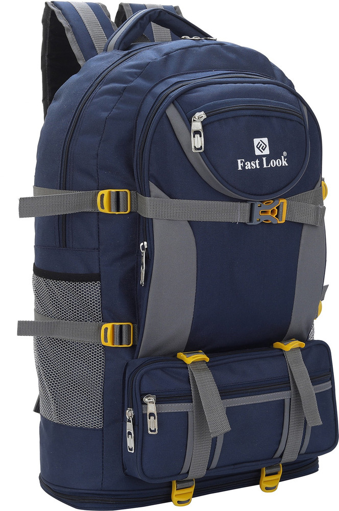 Fast look Expandable Travel Rucksack for Outdoor Sport Camping Hiking Trekking Bag 60 L Backpack Blue Price in India Flipkart