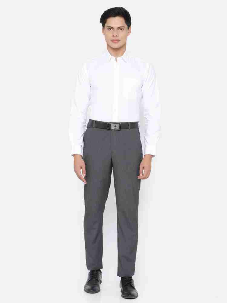 Buy Ramraj Cotton Mens Full Sleeve Formal Poly cotton White Shirt