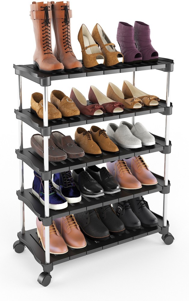 Smart Design | 5 Tier Steel Shoe Rack