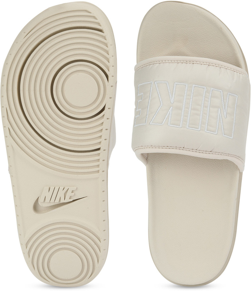 White nike on sale slides women