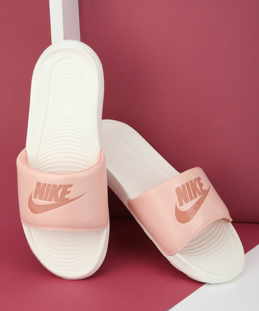 Nike pink shop sliders womens