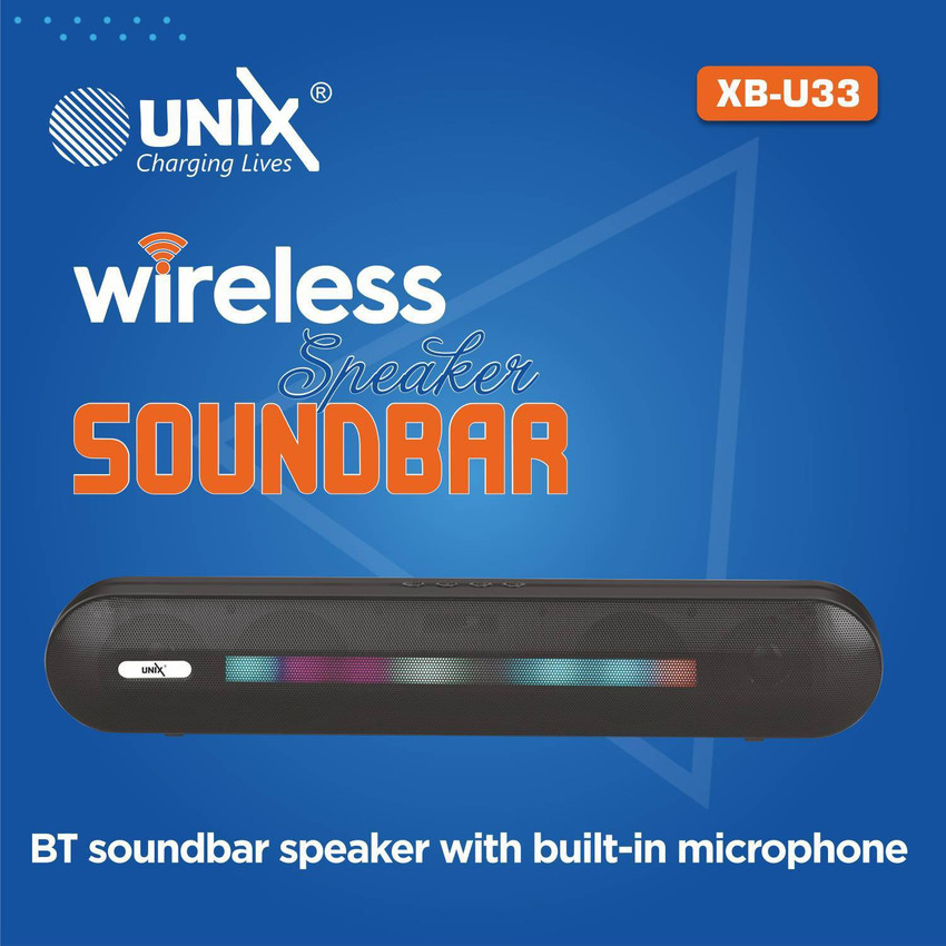 Buy Unix BT Soundbar Speaker With built in microphone 5H Play