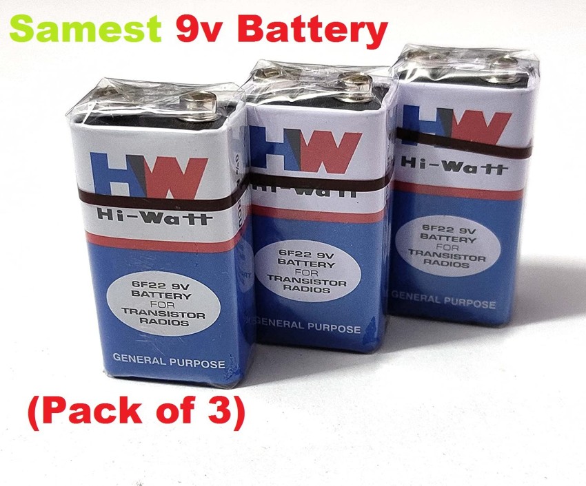 9V Zinc Chloride Batteries, 4 Pack