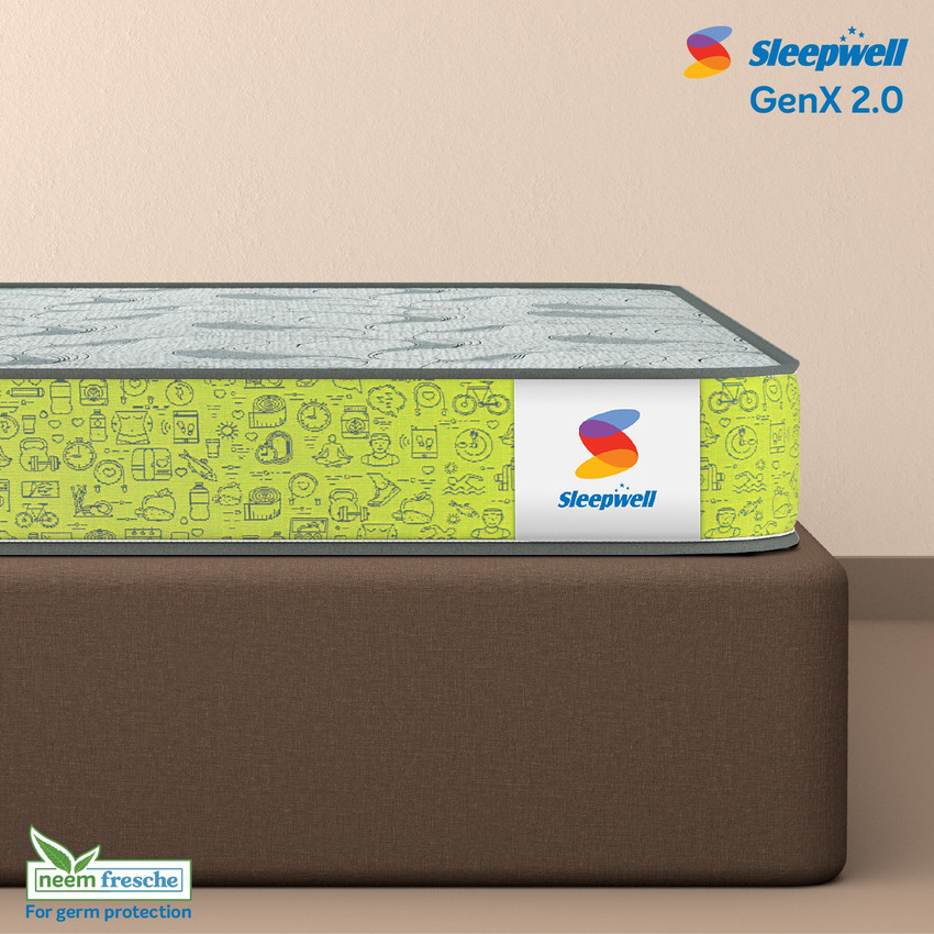 Sleepwell GenX P 2.0 Resitech Foam 7 inch Double PU Foam