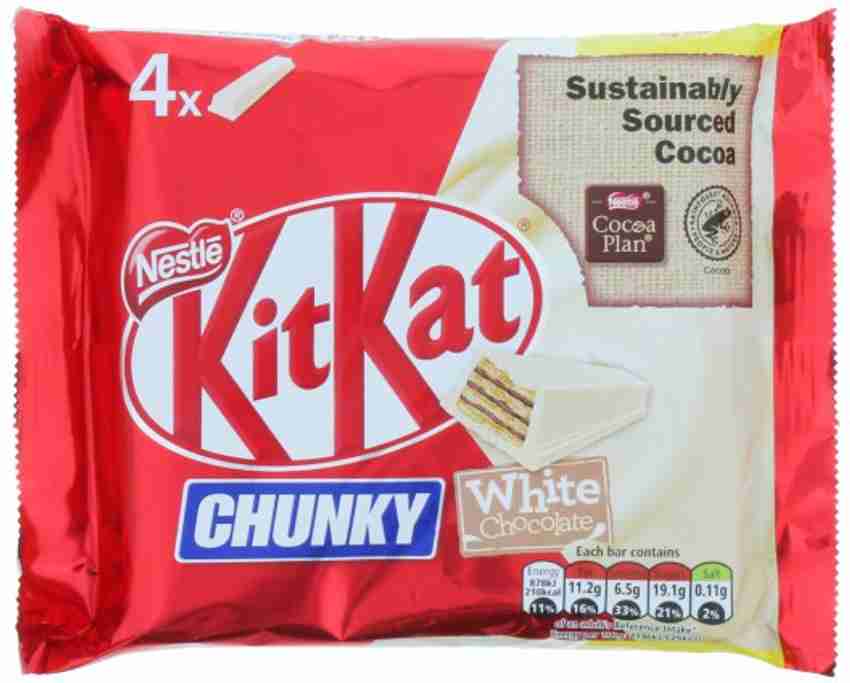 NESTLE KITKAT CHUNKY IMPORTED WHITE CHOCOLATE 4 Bars Price in