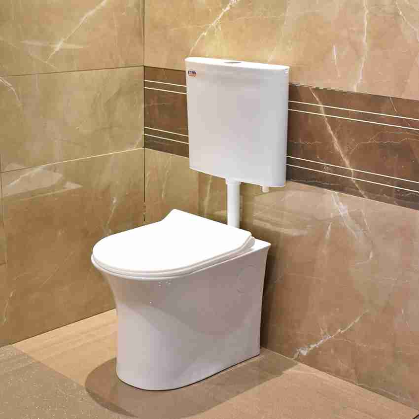 InArt Western Floor Mounted One Piece Water Closet Ceramic Western  Toilet/Commode/European Commode With Soft Close Seat Cover For Lavatory  Toilets S