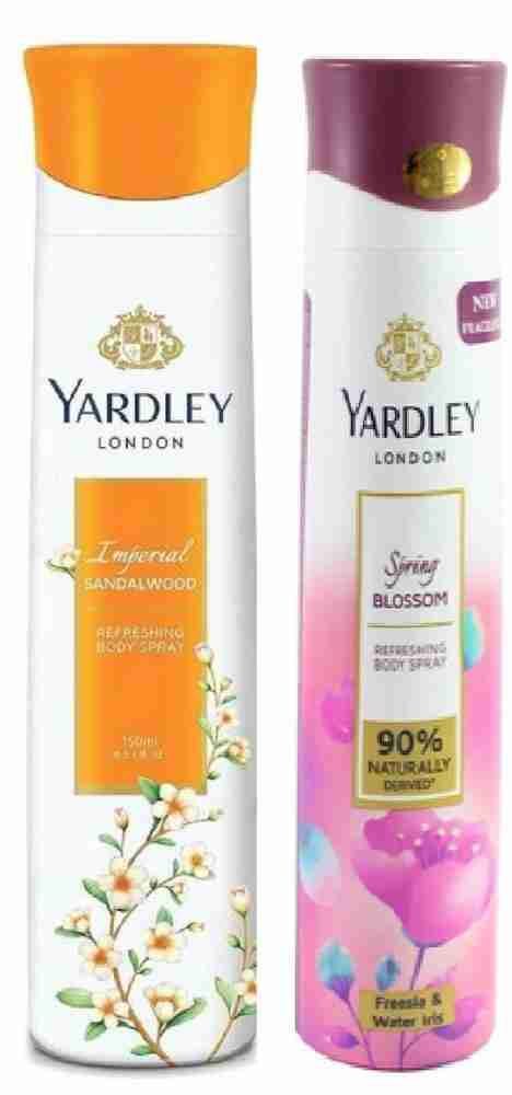 Yardley London 1 SPRING BLSSOM 1 IMPERIAL SANDALWOOD BODY SPRAY
