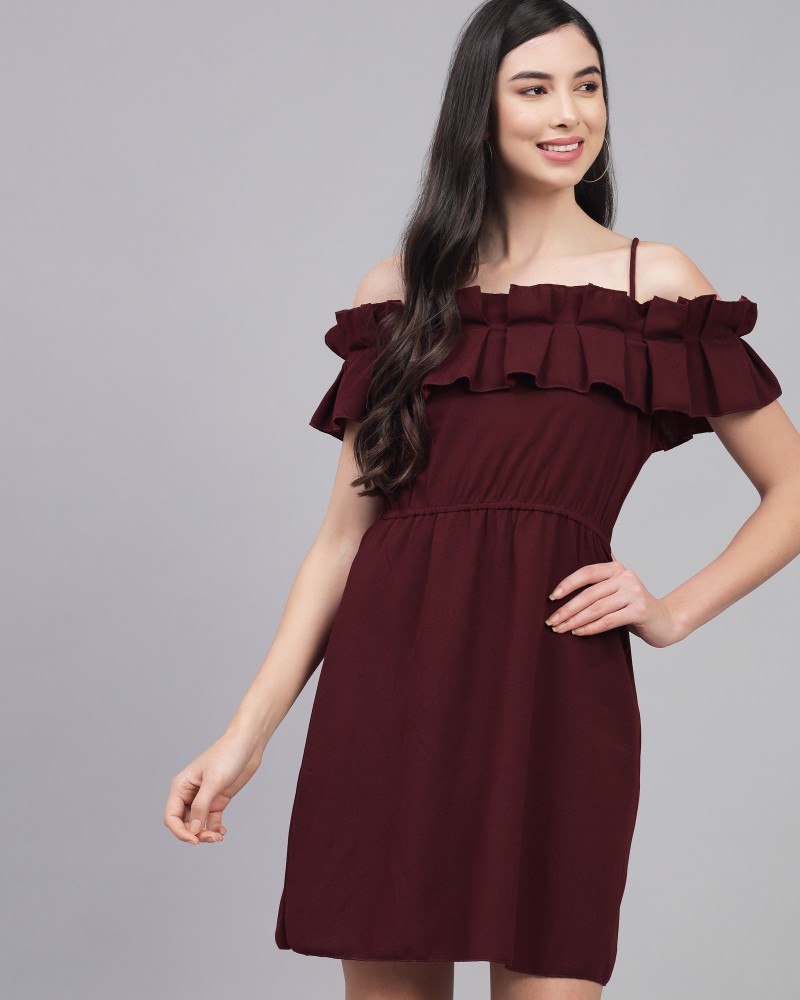 Off shoulder dress on sale flipkart