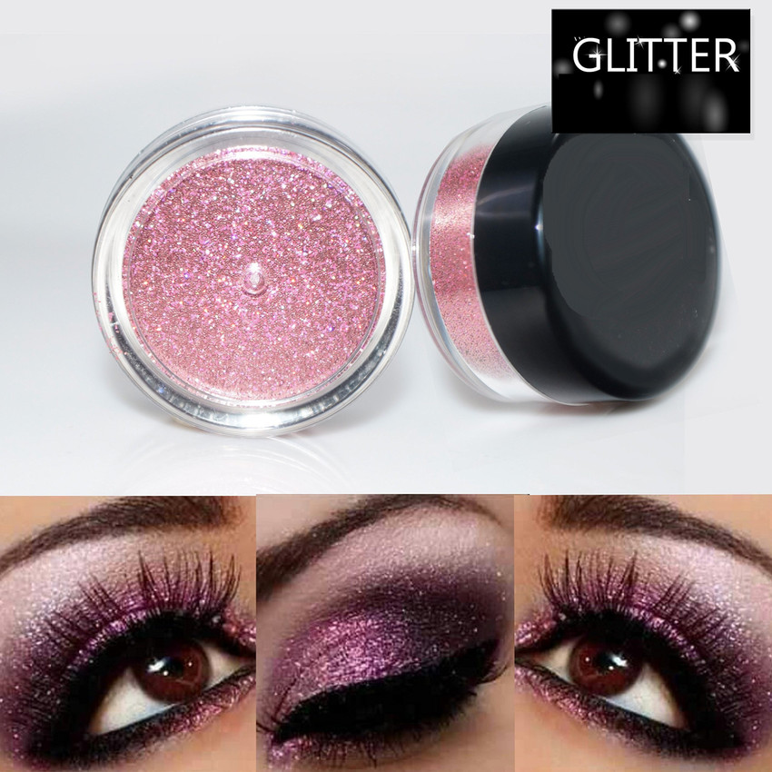 Light pink glitter eyeshadow hotsell