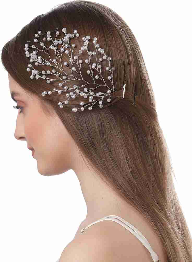 Vogue Hair Accessories Trendy Fancy pearl leaf hair clip pin Hair