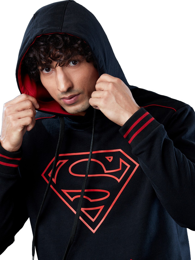 The Souled Store Superman Men Printed Black Night Suit Set Price