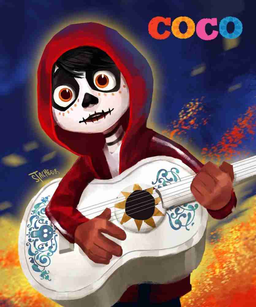 Coco Poster Multicolor Photo Paper Print (12 inch X 18 inch