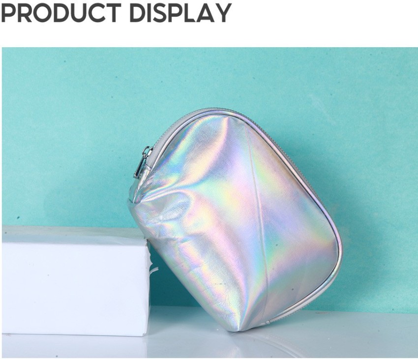 Silver cosmetic online bag