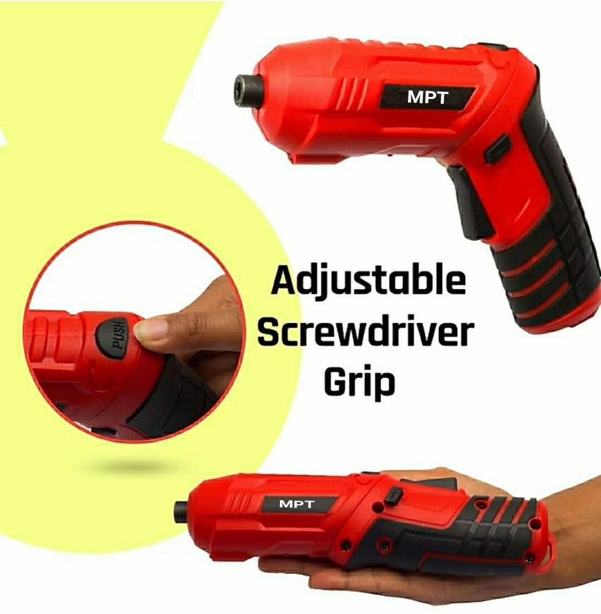 MPT 4V Li Ion 1500 AH Cordless Screwdriver Power Hand Tool Kit