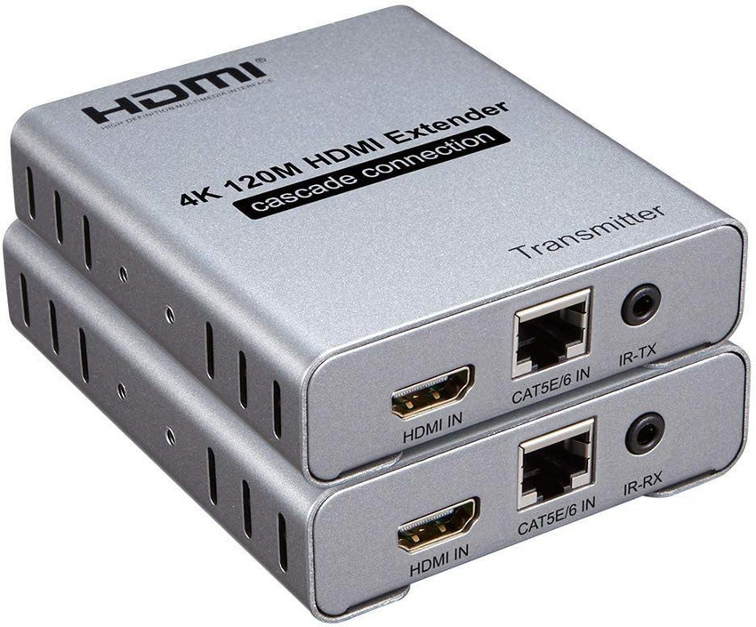 ULTRABYTES 4K 120M HDMI Extender Cascade Connection RJ45 Over TCP