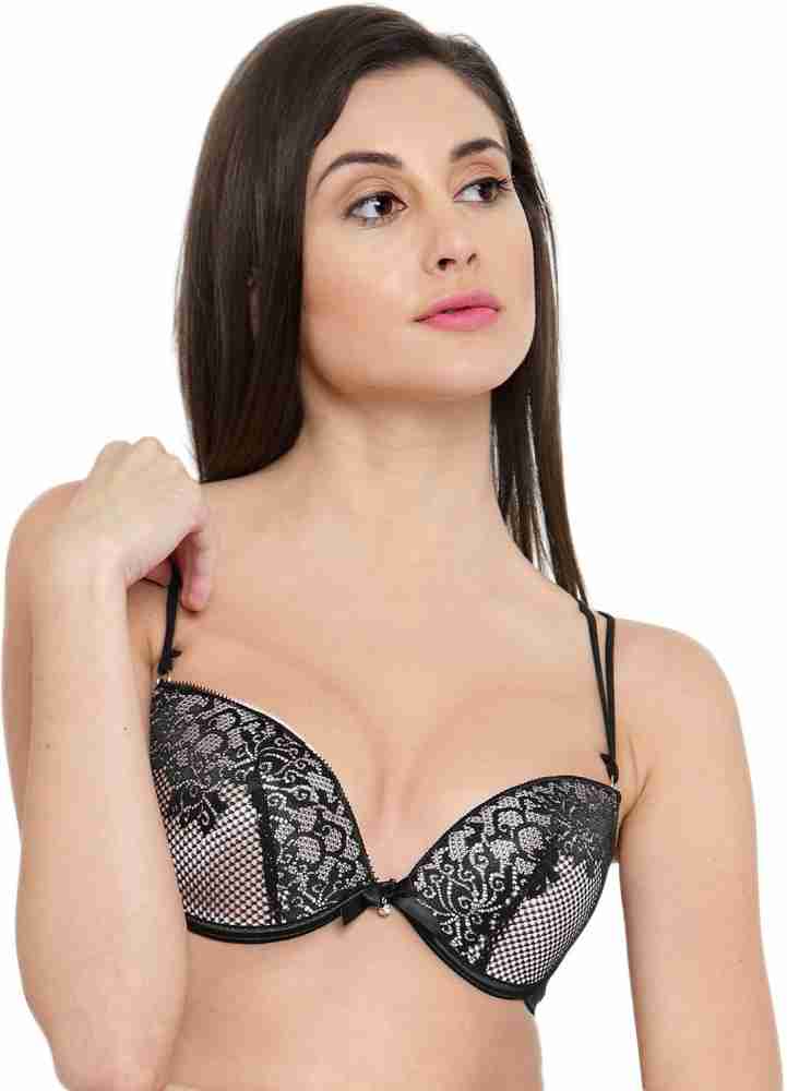 Buy PrettyCat Lightly Padded Underwired Full Cup Lace Multiway Bra With Matching  Panty (Set of 2) online