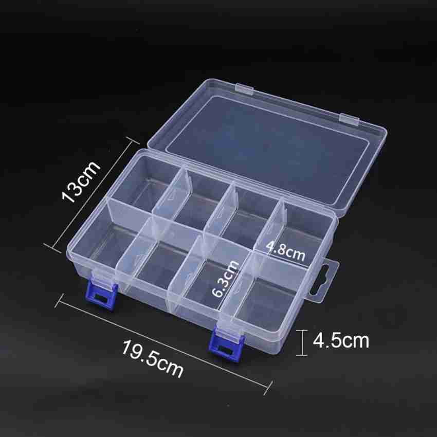 Plastic Organizer Box with Imitation Adjustable 36 Grid Dividers