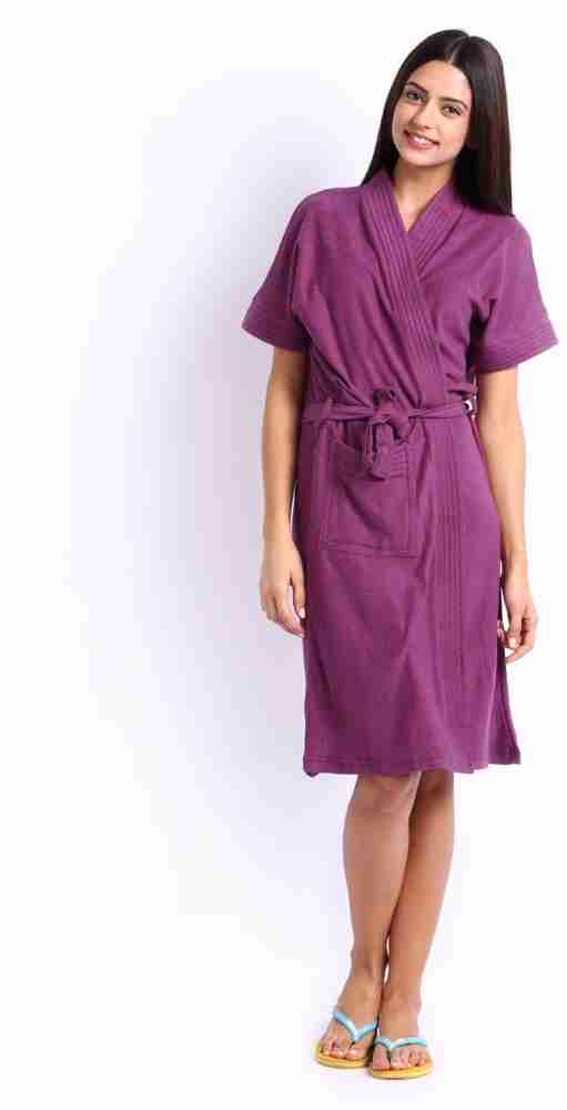 FeelBlue Violet Free Size Bath Robe Buy FeelBlue Violet Free