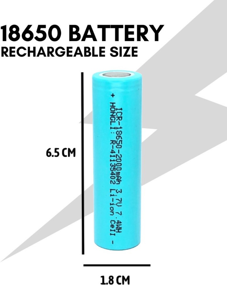 Lonaar Rechargeable Lithium Ion 18650 Cell 3.7V 2000mAh 3C DIY (not AAA or  AA) Battery - Lonaar 