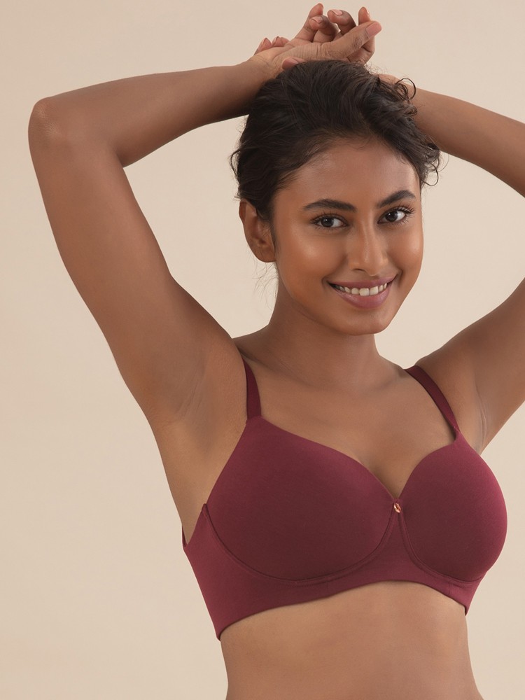 Buy Nykd Wireless Cotton Shaping T-Shirt Bra for Women Padded 3/4th Coverage -NYB094 Women T-Shirt Heavily Padded Bra Online at Best Prices in India
