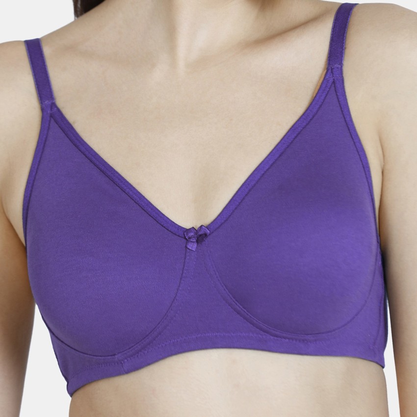 Buy Rosaline by Zivame Purple Non Wired Padded T-Shirt Bra for