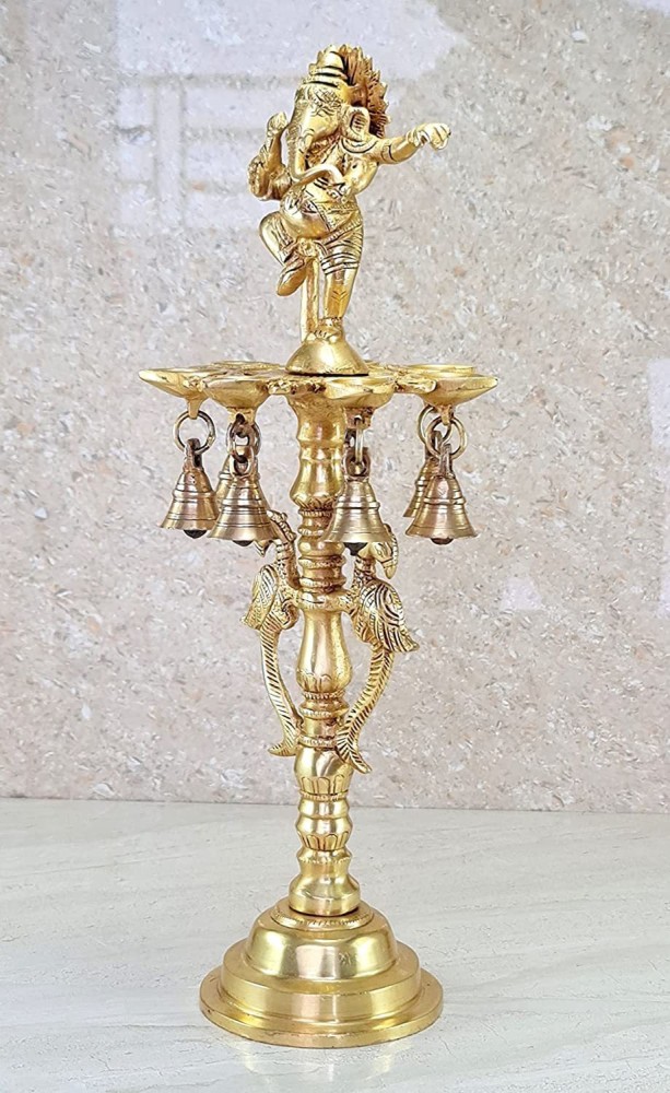 Buy Goodselite Brass Oil Diyas/Kuthuvilakku/Porai Kuthu Vilakku