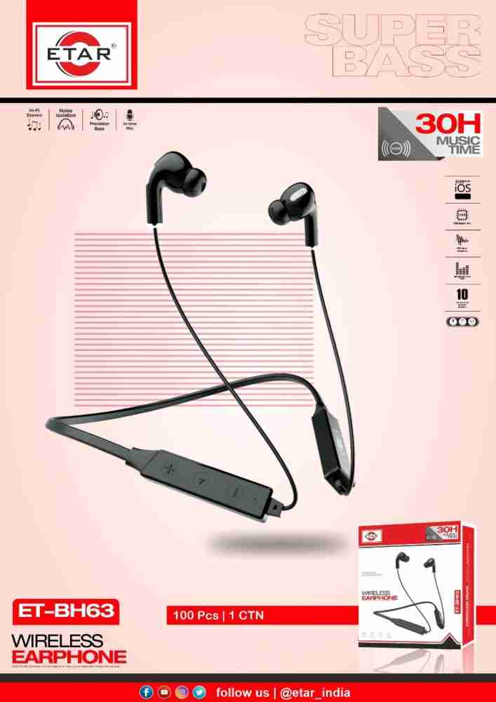 ETAR ET BH63 Bluetooth Price in India Buy ETAR ET BH63 Bluetooth Online ETAR Flipkart