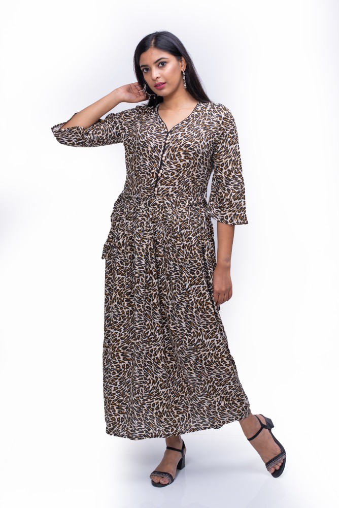 Sheebo Store Women Geometric Print Ethnic Dress Kurta - Buy Sheebo