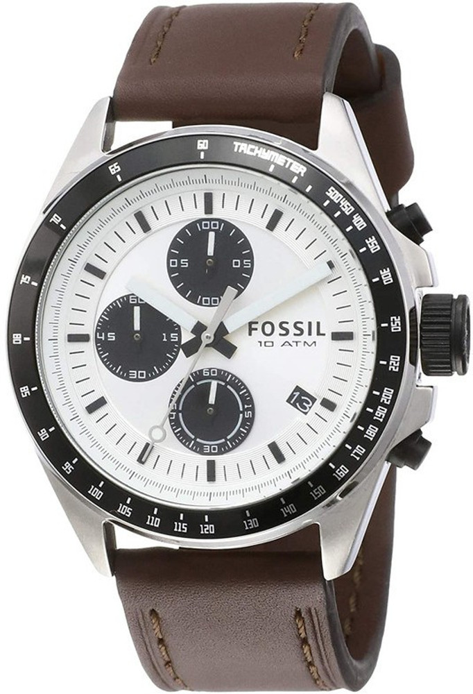 Fossil watch white best sale dial