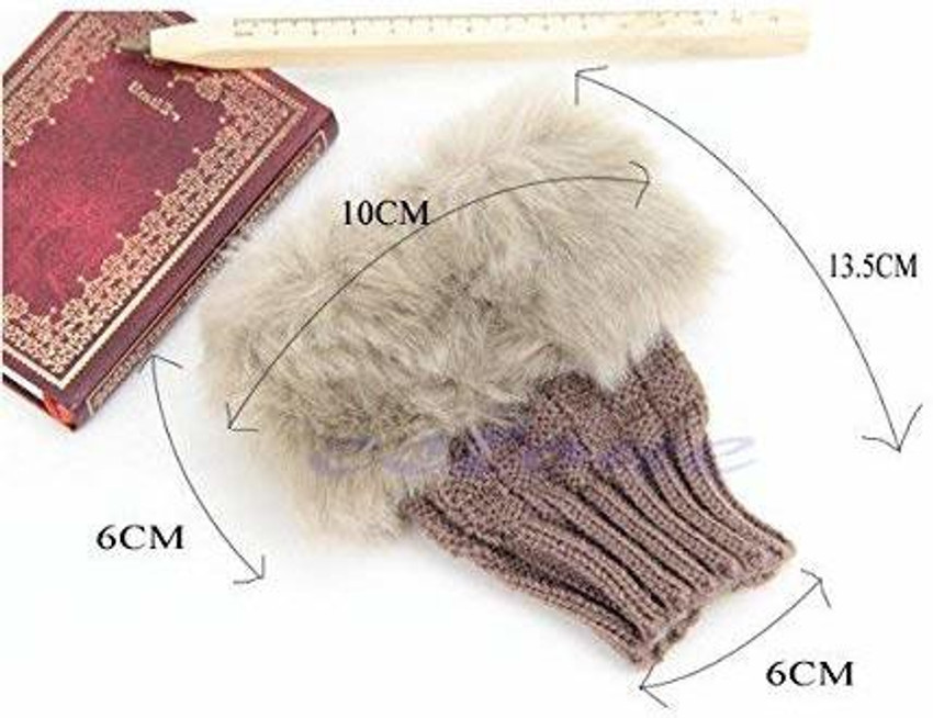 Fluffy winter online gloves