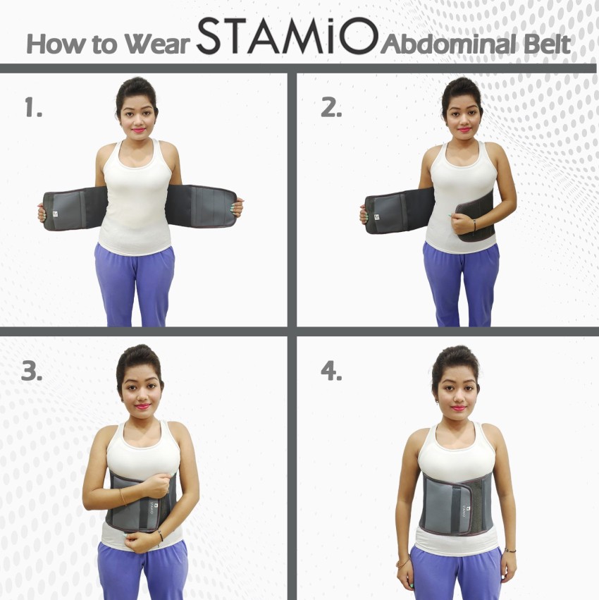 STAMIO Abdominal Belt for Women and Men (XXXL Size (48-52 inches