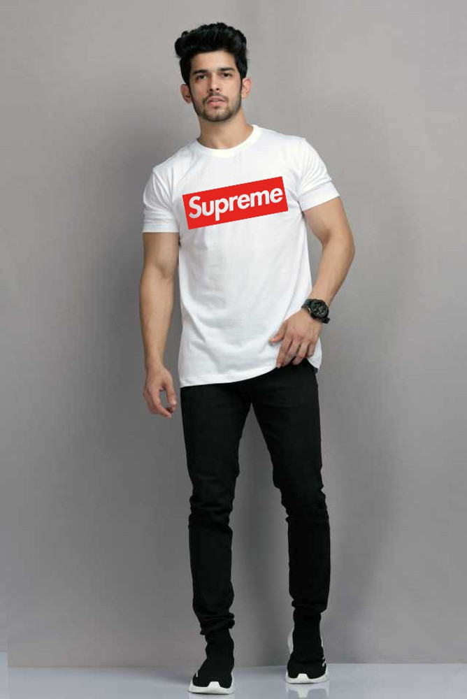 Supreme Printed Graphic Print Typography Men Round Neck White T Shirt Buy Supreme Printed Graphic Print Typography Men Round Neck White T Shirt Online at Best Prices in India Flipkart