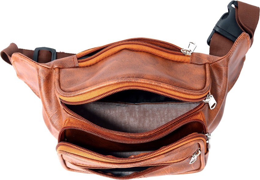 Poppy Faux Leather Fanny Pack Belt Bag Phone Pouch Waist Bag Chest Bag  Shoulder Purse for Men Women 