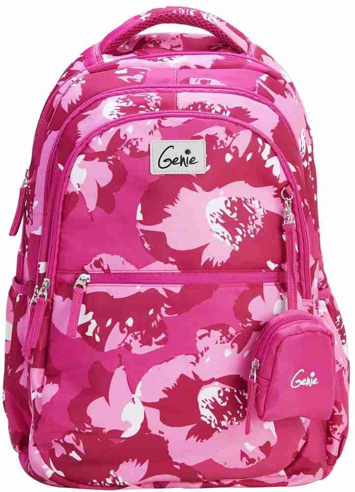 Genie Medium in Size Bloom 17 Pink School Bag 27 L Backpack Pink