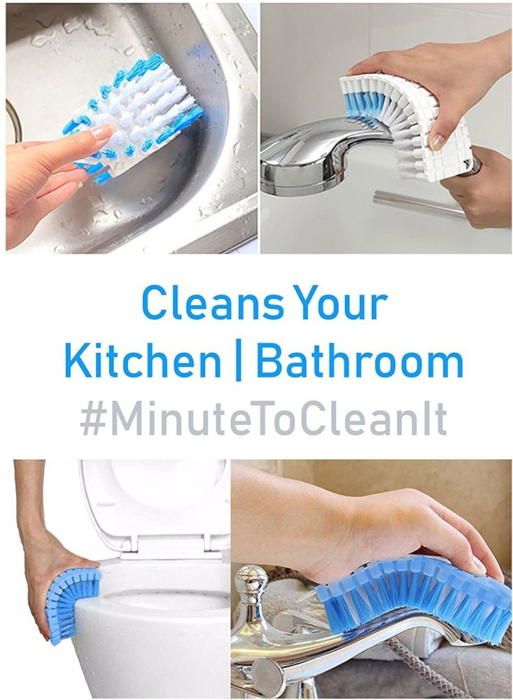 MinuteToCleanIt Bathroom Cleaner Brush with Extendable Handle