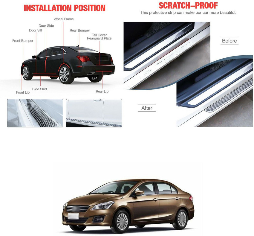 PRTEK Plastic Car Bumper Guard Price in India Buy PRTEK Plastic