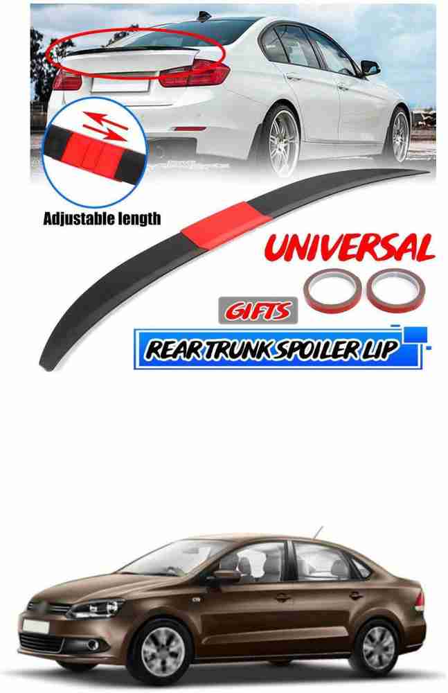Universal Car Rear Spoiler Wing Spoiler Lip Spoiler Three-Section Splicing  Adjustable ABS Car Modification Rear Trunk Lip Wing for Car Black