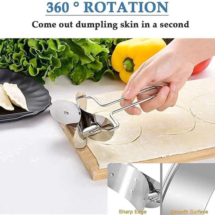 SGMSC Puri Cutter Roller Degree Stainless Steel Poori Cutter Dough