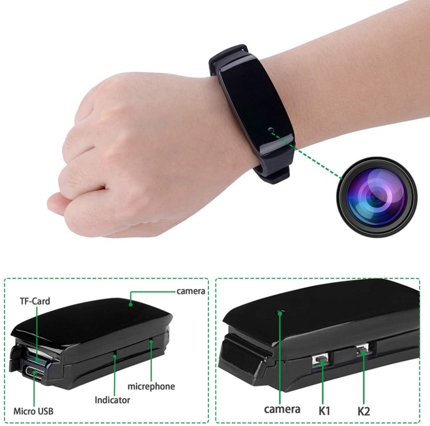 Garundropsy Spy Wrist Watch Cam HD 1080p Recorder Video Audio