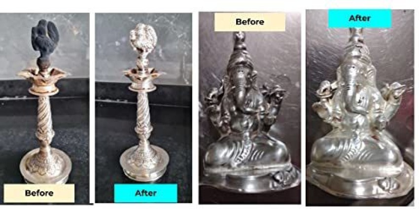 Cleaning silver sale idols at home