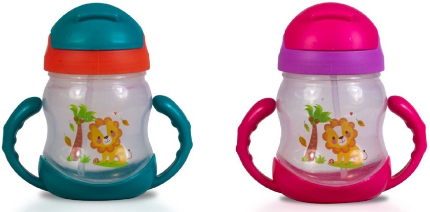 Straw Sippy Cup Infants Cartoon Spill Proof Straw Cup Sipper Cups