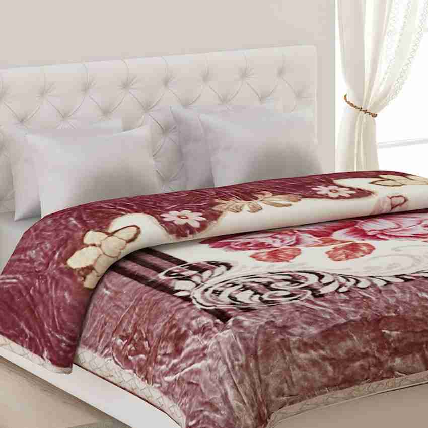 MONTE CARLO Floral Double Mink Blanket for Heavy Winter Buy