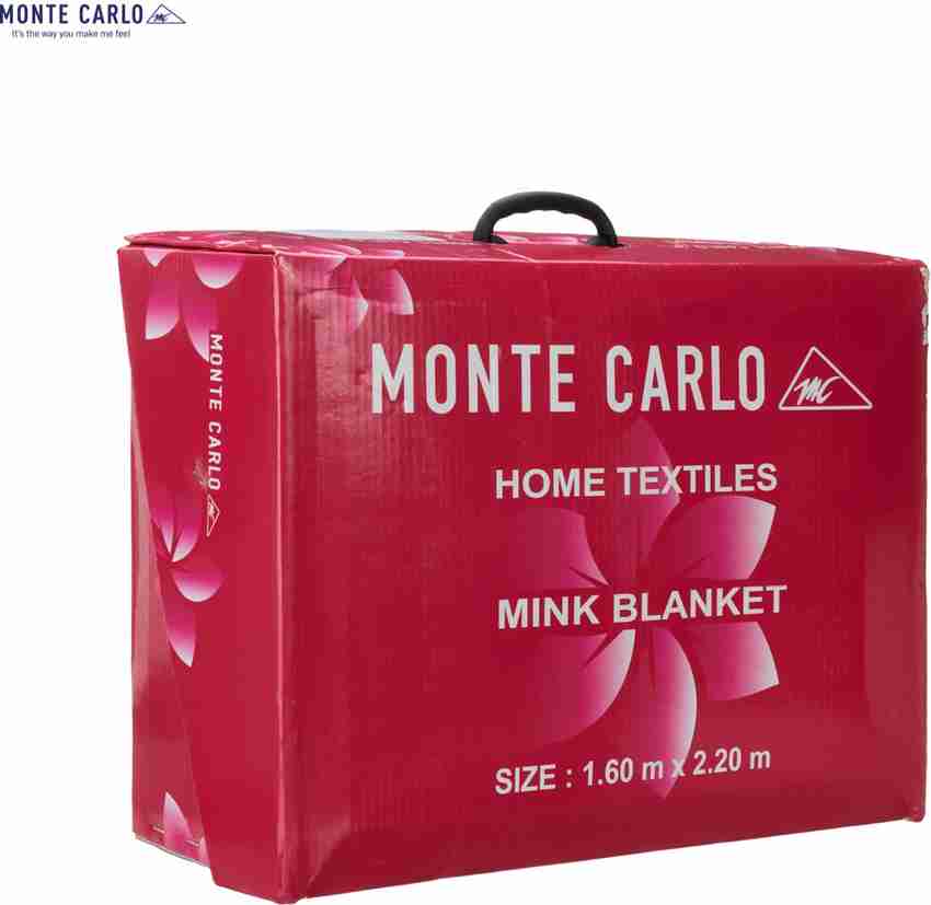 MONTE CARLO Floral Single Mink Blanket for AC Room Buy MONTE